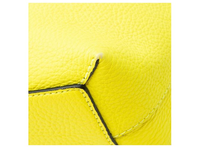 Borsa Remington in pelle goffrata Burberry Giallo - vista 9