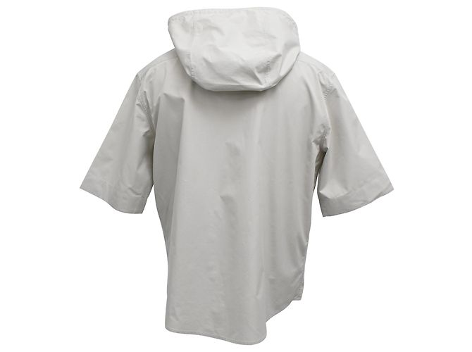 Hermès Kurzarmjacke aus grauer Baumwolle - Ansicht 3