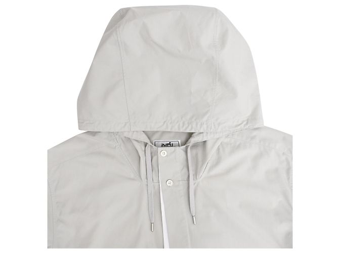 Hermès Kurzarmjacke aus grauer Baumwolle - Ansicht 4