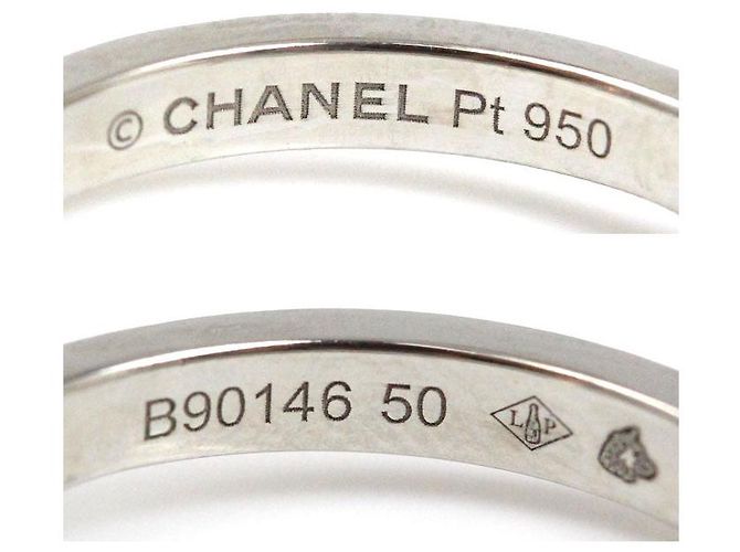 Timeless Chanel Camelia Pt950 Platin-Diamantring Silber Metallisch - Ansicht 5