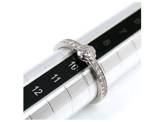 Timeless Chanel Camelia Pt950 Platin-Diamantring Silber Metallisch - Ansicht 6