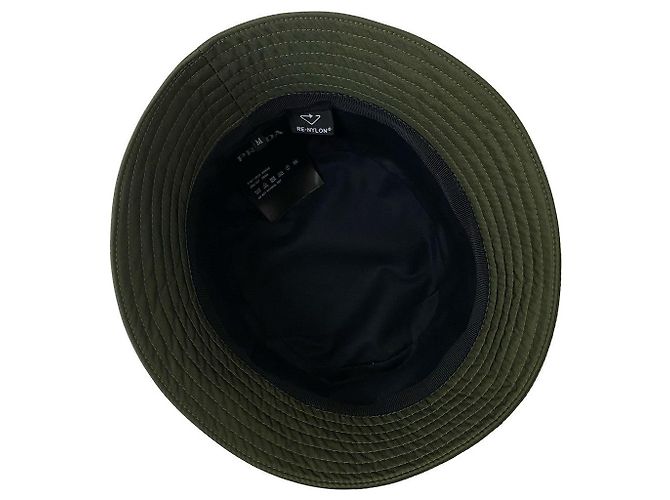 Sombrero bucket de algodón poliéster Re-Nylon de Prada Verde - vista 7