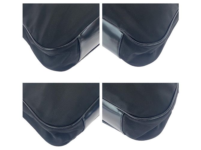 Borsa in tela Gucci Bamboo nera Nero - vista 3