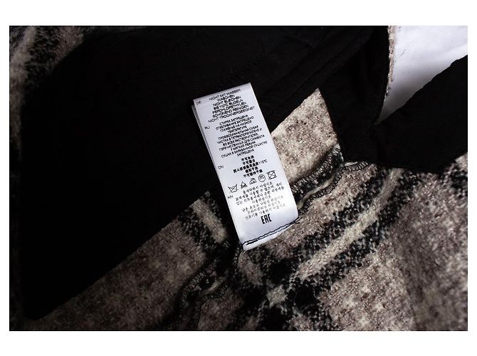 IRO Checkered wool coat Brown Beige - view 6