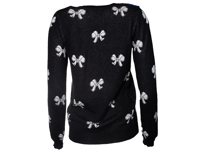 Joie Kaschmirmischpullover mit Banddruck Schwarz - Ansicht 3