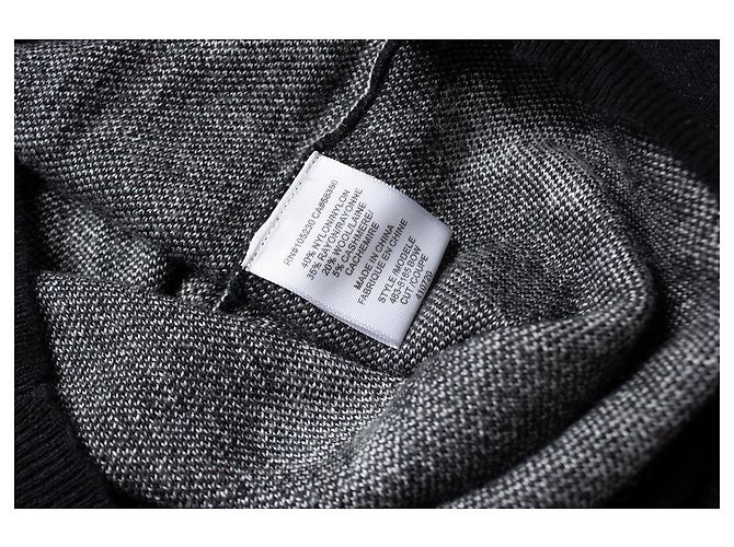 Joie Kaschmirmischpullover mit Banddruck Schwarz - Ansicht 6
