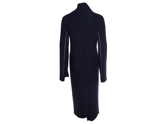 JIL SANDER Wollkleid mit Rollkragen in Blau - Ansicht 2