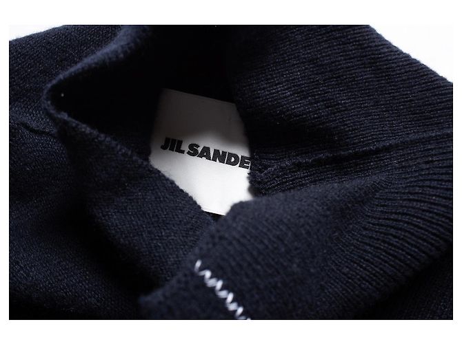 JIL SANDER Wollkleid mit Rollkragen in Blau - Ansicht 5