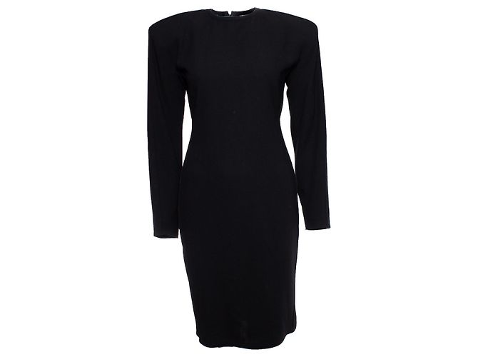 Gianni Versace Kleid mit riesigem Schleife Schwarz - Ansicht 2