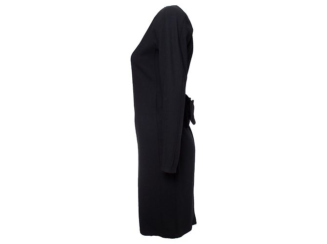 Gianni Versace Kleid mit riesigem Schleife Schwarz - Ansicht 3