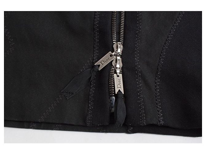Falda con cremallera acolchada Christian Dior Negro - vista 5