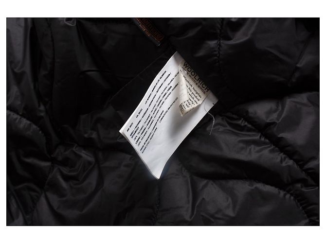 Parka de piel negra con capucha Woolrich Negro - vista 6