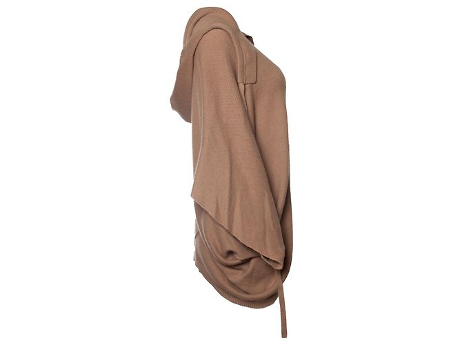 Valentino Garavani Poncho de cachemira con capucha Valentino en camel Castaño Beige - vista 3