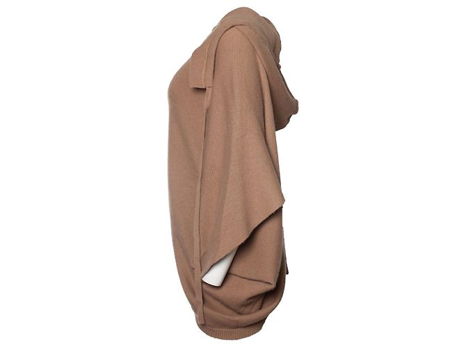 Valentino Garavani Poncho de cachemira con capucha Valentino en camel Castaño Beige - vista 4
