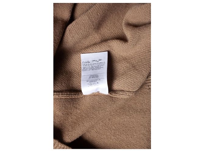 Valentino Garavani Poncho de cachemira con capucha Valentino en camel Castaño Beige - vista 5