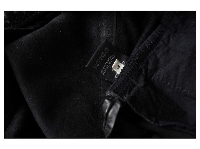 Calças cigarrete de couro Isabel Marant Étoile Preto - vista 6