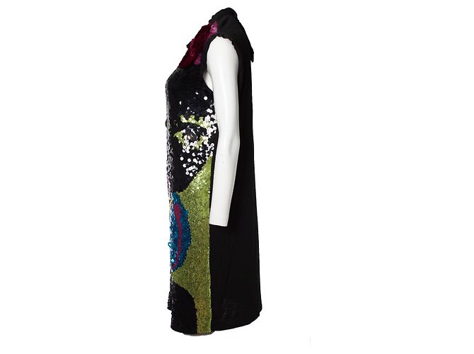 Abito Lanvin con paillettes e fiore Multicolore - vista 3