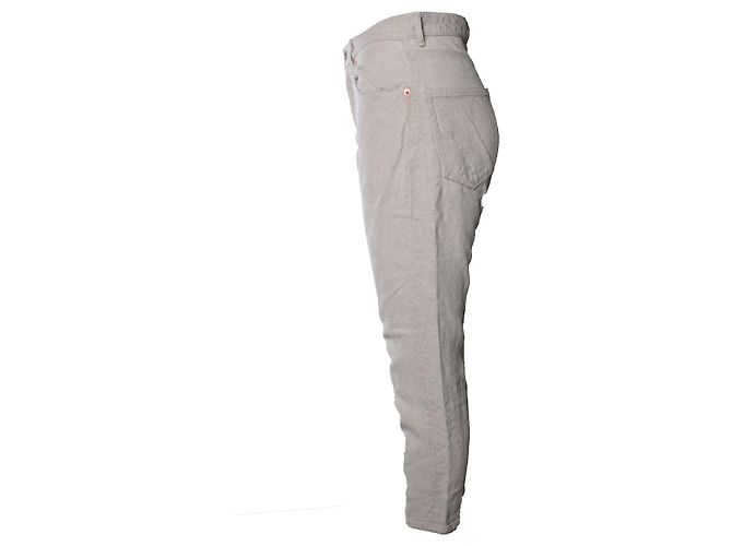 Leinenjeans von Junya Watanabe in Beige Braun - Ansicht 2