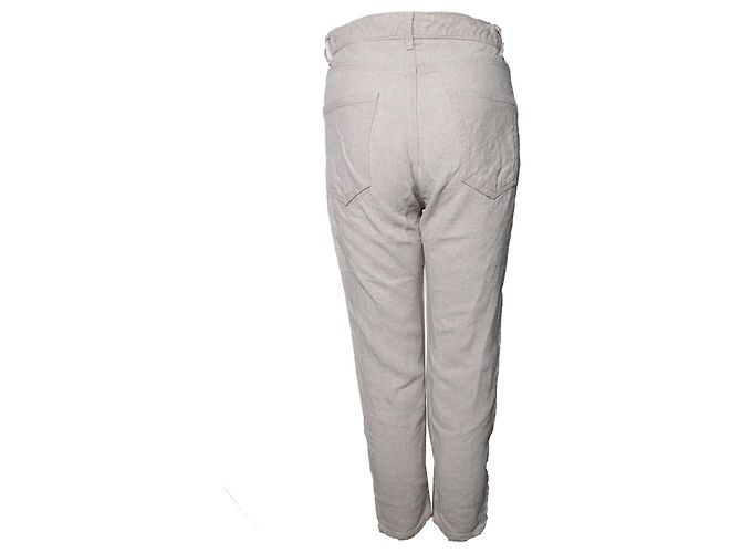 Leinenjeans von Junya Watanabe in Beige Braun - Ansicht 3