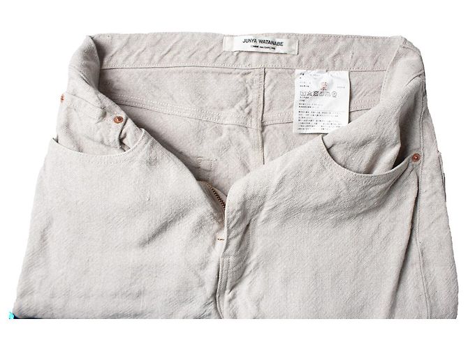 Leinenjeans von Junya Watanabe in Beige Braun - Ansicht 6
