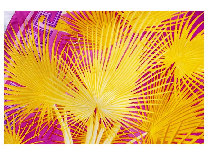 Sciarpa rosa Atelier Versace con stampa jungle - vista 3