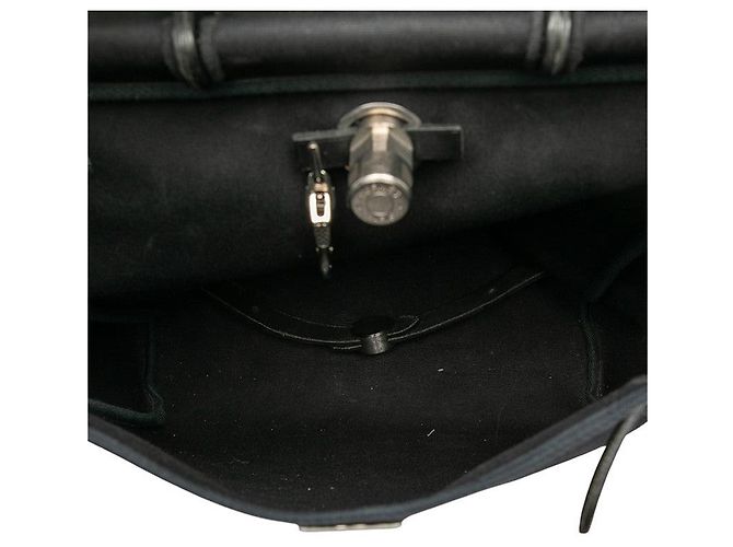 Zaino in tela e pelle Herbag AdPM di Hermès Nero - vista 4
