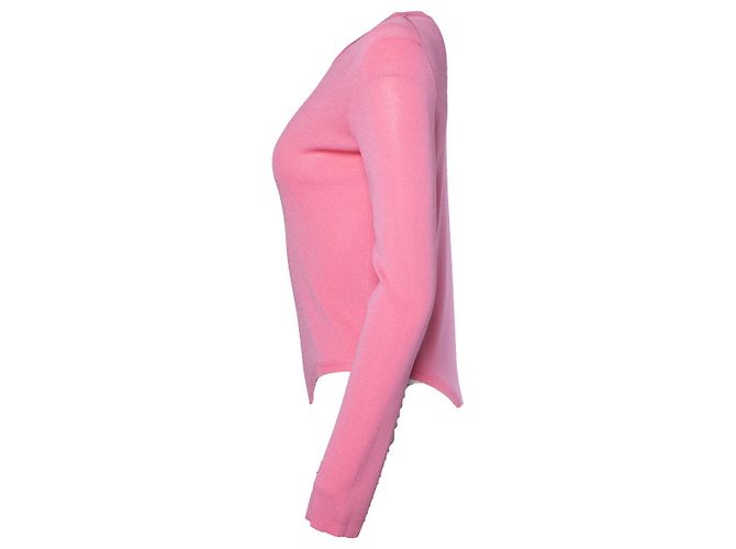 Chanel gestricktes asymmetrisches Top in Barbie-Pink - Ansicht 2
