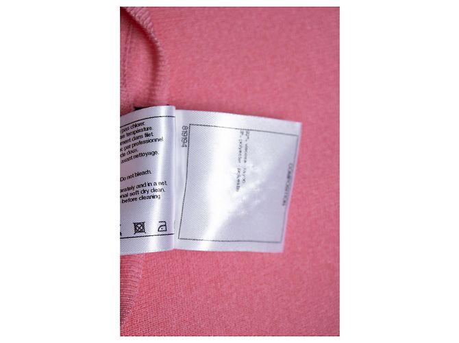 Chanel gestricktes asymmetrisches Top in Barbie-Pink - Ansicht 7