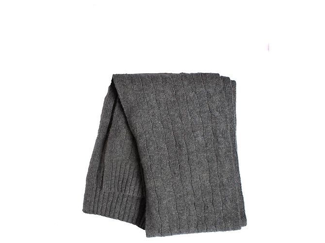 Sciarpa grigia a maglia cable Ralph Lauren Grigio - vista 2