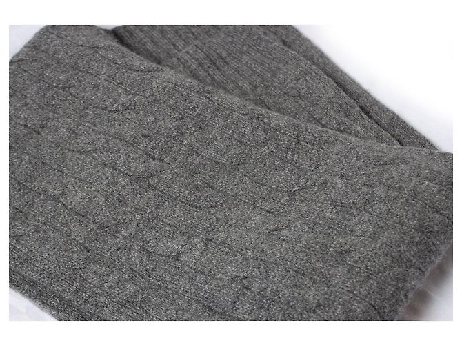 Sciarpa grigia a maglia cable Ralph Lauren Grigio - vista 3