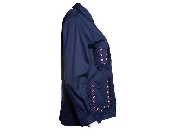 Autre Marque Blusa bordada Jupe by Jackie Azul - vista 4