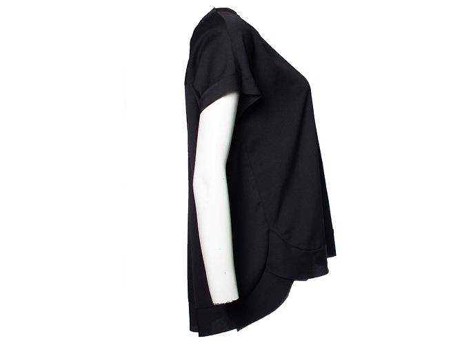 Top nero a maniche corte By Malene Birger - vista 3