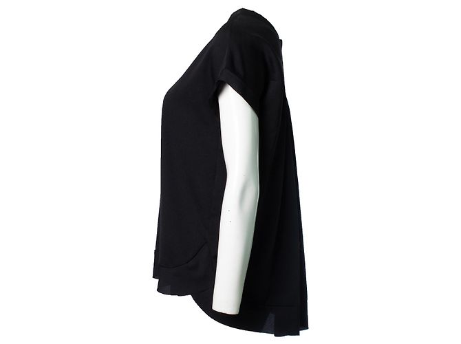 Top nero a maniche corte By Malene Birger - vista 4