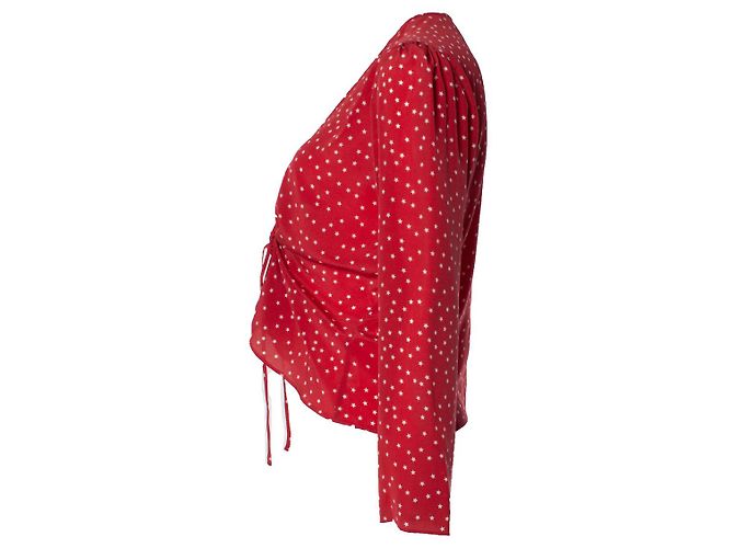 Autre Marque Blusa envolvente Realisation con estrellas Roja - vista 2
