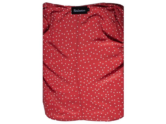 Autre Marque Blusa envolvente Realisation con estrellas Roja - vista 6