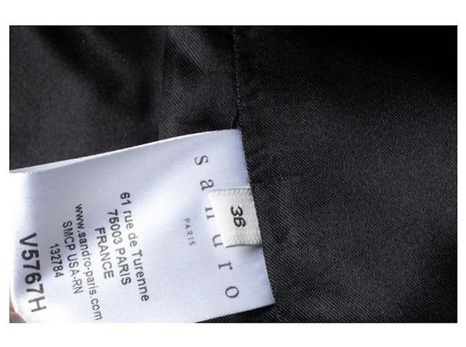 Sandro-Jacke in Schwarz und Weiß - Ansicht 5