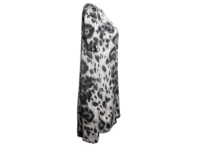 Stella Mc Cartney Vestido camiseta de leopardo Stella McCartney Gris - vista 2