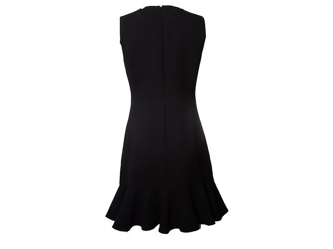 Vestido Victoria Beckham con ribete de volantes Negro - vista 3