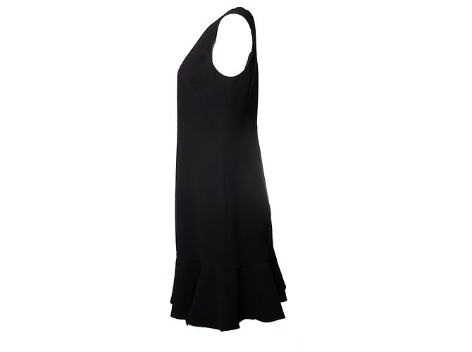 Vestido Victoria Beckham con ribete de volantes Negro - vista 4
