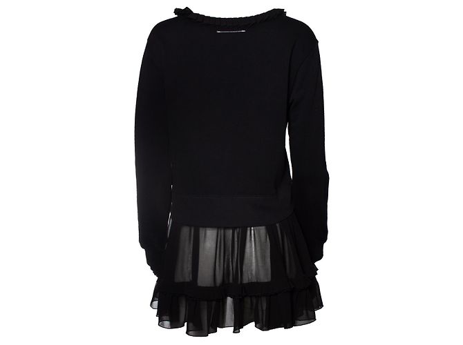 Maison Martin Margiela Suéter combo de cuello redondo Maison Margiela Negro - vista 3