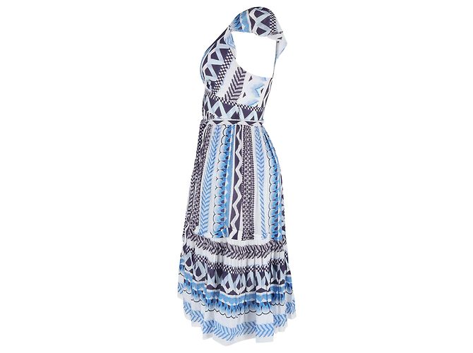 Abito midi stampato in cotone multicolore di Temperley London - vista 2