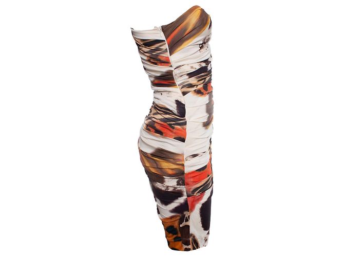Blumarine Drapierte Ein-Schulter-Kleid Mehrfarben - Ansicht 3