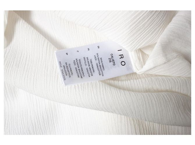 Blusa bordada y arrugada IRO Blanco Crudo - vista 6