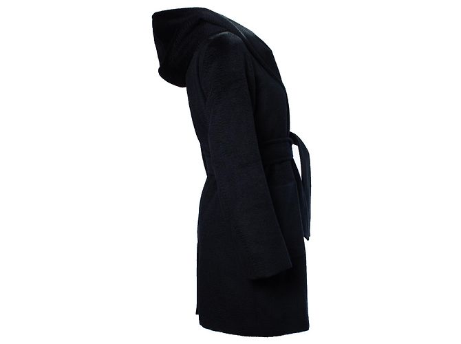 Abrigo envolvente con capucha Rialto de Max Mara en azul - vista 3