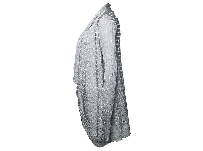 Metallischer Kabelstrick-Cardigan von Ralph Lauren - Ansicht 3
