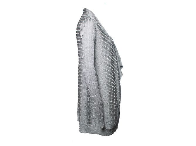 Metallischer Kabelstrick-Cardigan von Ralph Lauren - Ansicht 4