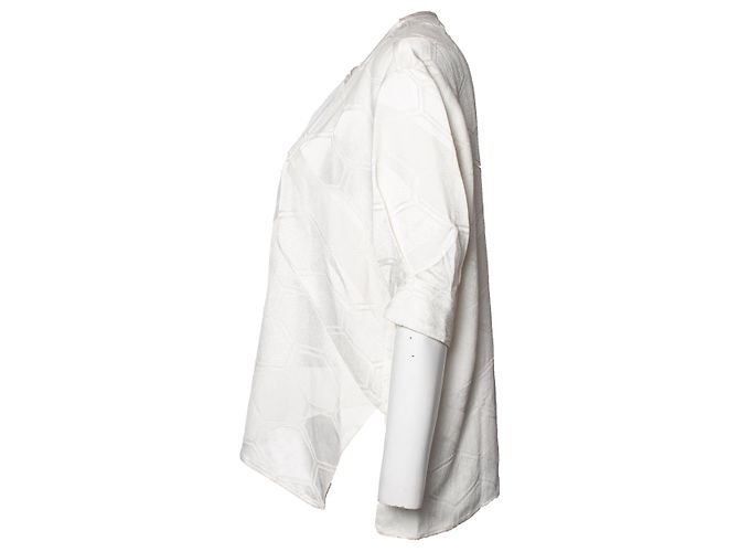 Blusa blanca Isabel Marant con estampado gráfico Blanco - vista 3