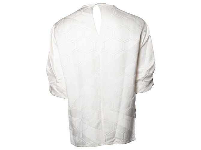 Blusa blanca Isabel Marant con estampado gráfico Blanco - vista 4