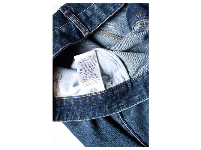 Jeans recortados plegados Bottega Veneta Azul - vista 6