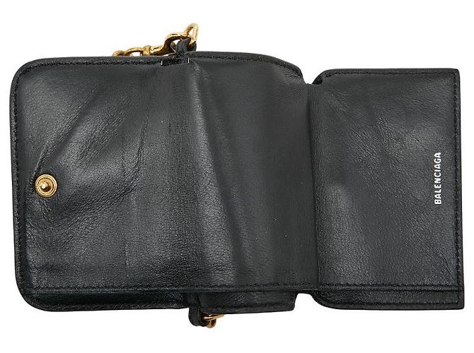 Everyday Portafoglio Mini Catena in Pelle Balenciaga Nero - vista 6